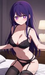 anime anime_girl anime_style hoshino_ai lingerie nsfw oshi_no_ko stockings