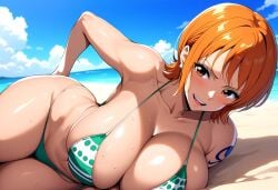 ai_generated ashitsutta bikini female female_only nami_(one_piece) one_piece