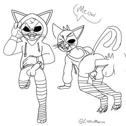 absurd_res anthro duo hi_res male male/male nyanja_(fortnite) solo zasty