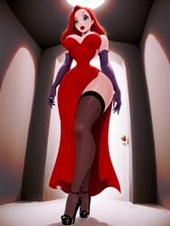 1girls ai_generated high_heels its_not_real_(artist) jessica_rabbit