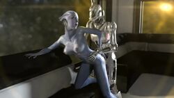 1girls 1robot 3d animated areolae asari bouncing_breasts breasts female from_behind liara_t'soni loki_mech machine mass_effect nipples no_sound nude robot sex ssppp video