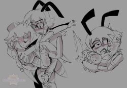 ant anthro anton_(funhouse) arthropod bruised cakeslover64 duo funhouse funhouse_(vibingleaf) funhouse_roblox hi_res hickey humanoid hymenopteran insect male male/male manny_(funhouse) mantis roblox