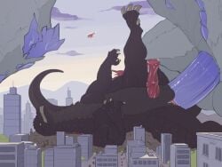 2024 2d_animation 4:3 abdominal_bulge aircraft anal anal_fluids anal_penetration animal_genitalia animal_penis animated anthro ball_size_difference balls big_balls big_penis black_body black_scales blue_penis bodily_fluids bouncing_penis building building_destruction city claws clenched_teeth destruction digital_drawing_(artwork) digital_media_(artwork) dominant dripping duo equine_genitalia equine_penis extreme_size_difference finger_claws fist frame_by_frame from_front_position genital_fluids genitals godzilla godzilla_(series) grey_body grey_scales helicopter hi_res huge_balls huge_penis kaiju larger_dom lying macro male male/male male_penetrated male_penetrating male_penetrating_male missionary_position on_back on_ground penetration penile penile_penetration penis penis_in_ass penis_size_difference precum precum_drip prnbillion ridiculous_fit rubble scales scalie sex size_difference sky smaller_penetrated spread_legs spreading stretched_anus tail teeth toe_claws toho vehicle vein veiny_penis yellow_eyes