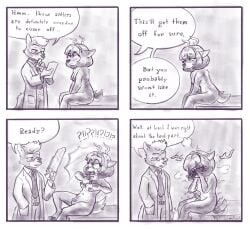 1boy 1girls anthro antler_removal antlers boobs breasts clothed_male_nude_female cum deer deer_girl doctor ejaculation embarrassed embarrassed_nude_female furry kello_(lewdles) lewdles only_one_naked saw tagme trans_woman transfem transgender