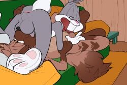 bugs_bunny eatenbyinsects gay hairlessboyblunder looney_tunes male male_only warner_bros warner_brothers yaoi