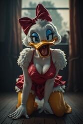 ai_assisted ai_generated anthro anthro_female anthrofied daisy_duck duck ducktales ducktales_(2017) furry furry_female furry_only humanoid sexy sexy_body sexy_pose thefinalrule