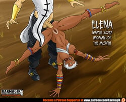 1boy 1girls african african_female asian asian_male asian_male_african_female asian_male_black_female black_female capcom dark-skinned_female dark_skin elena_(street_fighter) female interracial karmagik male pale-skinned_male pale_skin pubic_hair sex straight street_fighter street_fighter_iii street_fighter_iii:_3rd_strike street_fighter_iii_(series) street_fighter_iv street_fighter_iv_(series) tagme yun_(street_fighter)