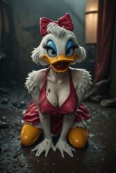 ai_assisted ai_generated anthro anthro_female anthrofied daisy_duck duck ducktales ducktales_(2017) furry furry_female furry_only humanoid sexy sexy_body sexy_pose thefinalrule