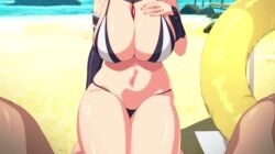 1boy 1girls 2d 2d_animation animated areolae bangs bare_shoulders between_breasts big_breasts bikini blush boobjob bouncing_breasts braid breast_press breast_squeeze breasts breasts_out breasts_squeezed_together censored clothed cum cum_on_body cum_on_breasts cum_on_face cum_on_hair cum_on_upper_body dark-skinned_male ejaculation ejaculation_between_breasts eyeless_male female grabbing_breasts hair_bun hand_on_breast happy_female happy_paizuri huge_breasts kissing kneeling large_areolae large_breasts light-skinned_female light_skin longer_than_30_seconds looking_at_viewer maid_headdress male millennium_war_aigis mosaic_censoring navel nipples no_sound ocean official_alternate_costume open_clothes outdoors paizuri paizuri_lead_by_female paizuri_under_bikini paizuri_under_clothes penis pov puffy_nipples red_eyes sand sennen_sensou_aigis serra_(sennen_sensou_aigis) shiny_skin short_hair shorter_than_two_minutes sky smile straight sweat sweatdrop swimsuit swimsuit_paizuri swimzuri tagme thick_thighs titjob tongue tongue_kiss tongue_out totoro_on video voluptuous white_bikini white_hair wide_hips