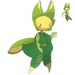 1:1 2026 :> akuro_kitty antennae_(anatomy) anthro arthropod arthropod_abdomen big_breasts blush blush_lines bodily_fluids breasts digital_drawing_(artwork) digital_media_(artwork) elemental_creature female female_anthro flora_fauna full-length_portrait generation_5_pokemon genitals green_body hi_res humanoid_genitalia humanoid_vulva insect leaf leaf_arms leavanny looking_at_viewer multicolored_body nintendo non-mammal_breasts plant pokemon pokemon_(species) portrait red_eyes reference_image shake_lines solo sweat sweatdrop thick_thighs vulva wide_hips yellow_body
