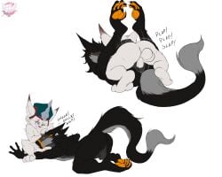 3_toes 4_fingers anal anal_penetration anthro anthro_on_anthro anthro_penetrated anthro_penetrating anthro_penetrating_anthro balls balls_deep bent_legs black_body black_fur blush blush_lines butt clothing duo feet fellatio fennephilim_fox fingers from_front_position fur genitals hand_on_head hat headgear headwear hi_res kled_(lol) kneeling larger_penetrated larger_sub league_of_legends looking_pleasured lying lying_on_another male male/male male_on_bottom male_on_top male_penetrated male_penetrating male_penetrating_male missionary_position multiple_positions on_back on_bottom on_top oral oral_penetration pawpads penetration penile penile_penetration penis_in_ass penis_in_mouth plap riot_games scar sergal sex sitting size_difference slap small_top_big_bottom soles submissive tencent toes white_body white_fur yellow_pawpads yordle
