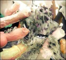 absurd_res animal_genitalia animal_penis anthro bedroom_eyes black_body black_fur blue_body blue_fur bodily_fluids canine_genitalia canine_penis claws cum cum_drip cum_everywhere cum_in_mouth cum_inside cum_on_face cum_on_penis cumshot degradation degradation_kink degradation_text deuzear digital_media_(artwork) dripping ejaculation equine_genitalia equine_penis erection excessive_cum excessive_genital_fluids fellatio fur genital_fluids genitals group hand_on_penis heart_eyes heart_symbol hi_res knot lill_esp looking_at_viewer looking_pleasured male male/male male_penetrated male_penetrating male_penetrating_male markings messy narrowed_eyes oral oral_penetration penetration penile penis seductive sex tuft