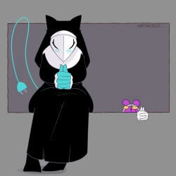1girl 1girls breasts cat_ears curvy deltarune deltarune_chapter_5 female furry legs nun nun_outfit tagme tasque_manager tasque_manager_(deltarune) tasque_manager_(nun) thick_thighs tight_clothing voluptuous voluptuous_female yellow_eyes