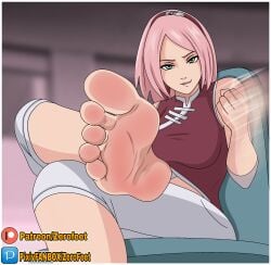1girls absurd_res absurdres bare_shoulders barefoot bedroom_eyes bimbo biting_lip bob_cut boruto:_naruto_next_generations canon_costume canonical_outfit chair elbow_pads feet female female_focus female_only foot_fetish foot_focus foot_worship forehead_protector gesture gesturing_at_viewer green_eyes hairband handjob_gesture headband hi_res high_resolution highres horny horny_female hotpants imminent_sex indoors inviting inviting_to_sex jeans konohagakure_symbol legs legs_crossed legs_up light-skinned_female light_skin mature mature_female mature_woman medium_hair milf mommy mommy_dom mommy_kink narrowed_eyes naruto naruto_(series) naughty_face older_female older_woman pale-skinned_female pale_skin pants parted_lips petite petite_body petite_breasts petite_female pink_hair presenting_feet presenting_soles sakura_haruno sakura_uchiha seductive seductive_eyes seductive_look seductive_mouth seductive_pose seductive_smile shonen_jump shoulder_length_hair shounen_jump shueisha sitting sitting_on_chair sleeveless sleeveless_dress slutty_female small_breasts soles solo solo_female solo_focus sweaty_feet sweaty_soles teeth teeth_showing thighs toes uchiha_sakura very_high_resolution watermark weekly_shonen_jump weekly_shounen_jump white_jeans white_pants wrinkled_feet wrinkled_soles zerofeet