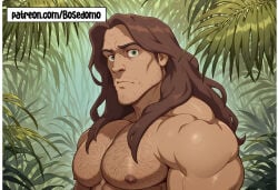 ai_art ai_generated anime anime_character anime_screencap anime_style bara big_ass big_balls big_muscles big_penis gay gay_domination gay_male muscles muscular muscular_male yaoi