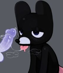 animal_hospital anthro cub disembodied_penis drool_string furry infantilette lick looking_up looking_up_at_penis mouse panting penis rat ratthew_(animal_hosptial) spit_string tongue tongue_out