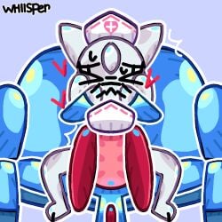 2girls animal_hospital blue_clothing blue_couch blue_sofa blush blushed_face blushing cat cat_ears cat_tail catgirl closing_eyes couch couch_sex dog dog_ears dog_girl dog_tail embarassed half-dressed hands_on_face head_nurse_(animal_hospital) hearts hearts_around_head licking_pussy no_pants nurse nurse_(animal_hospital) nurse_cap nurse_clothing nurse_hat nurse_uniform pink_hair puppy red_hair roblox roblox_game sitting sofa sofa_sex watermark white_body white_cat white_fur white_hair white_skin yuri