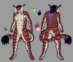 abs absurd_res animal_genitalia anthro bat erection felid feline female fluffy fully_sheathed genitals gynomorph hi_res hybrid intersex kaetlynn_(marcyrott) lynx mammal marcyrott muscular muscular_female nipple_piercing nipples nude pantherine pawpads piercing scar sheath solo standing tiger