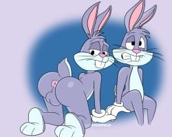 1boy anus ass balls bugs_bunny gassyfelix looney_tunes male male_only teeth teeth_showing the_looney_tunes_show warner_bros warner_bros._animation warner_brothers