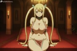 1girl ai_generated areola_slip armlet bare_shoulders blonde_hair blush bracelet breasts brown_eyes candle cleavage closed_mouth couch digitalwaifugallery fairy_tail hair_ornament hi_res high_quality high_resolution indoors jewelry large_breasts loincloth long_hair looking_at_viewer lucy_heartfilia navel nipple_slip nipples patreon pelvic_curtain pillow revealing_clothes seductive sexy sidelocks sitting smile solo twintails uncensored very_long_hair watermark web_address