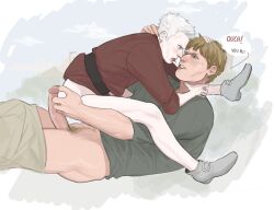 a_knight_of_the_seven_kingdoms aerion_targaryen big_penis duncan gay_male gay_sex size_difference white_hair