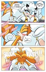 1boy 1girls anthro anthro_female anthro_on_anthro anthro_only anthrofied beach beach_background beach_towel bikini blue_eyes blush blushing comic comic_page duo female from_behind fur furry furry_female furry_only glassfish gold_bikini idw_publishing lanolin_the_sheep lying lying_on_stomach male male/female on_stomach orange_fur penetration penis penis_in_pussy prone_bone pussy rape sega sex sex_from_behind sonic_(series) sonic_the_hedgehog_(comics) sonic_the_hedgehog_(idw) sonic_the_hedgehog_(series) tails_the_fox vagina vaginal vaginal_penetration vaginal_sex wool_(fur)