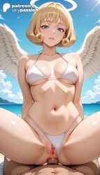 1boy 1girls 2026 ai_assisted ai_generated angel angel_and_devil anime artist_name beach bikini bird blue_sky boobs breasts bust clothing_aside cloud cock cowgirl_pose cowgirl_position detached_wings dick dove explicit feathered_wings feathers female_genitalia flying genitals girl_on_top green_eyes halo hana_kurusu hetero hi_res high_quality high_resolution highres jujutsu_kaisen love_making low_wings mini_wings multiple_wings navel outdoors patreon patreon_username pegasus penetration penis pink_wings pussy seagull sex sexual_intercourse shore sky skypassion solo_focus spread_wings stable_diffusion straddling swimsuit tits uncensored uncensored_pussy uncensored_vagina vaginal water watermark white_bikini white_feathers woman_on_top