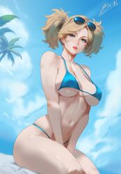 1girls absurd_res absurd_resolution absurdres bare_arms bare_shoulders bare_thighs bbw beach big_breasts bikini bikini_bottom bikini_top blonde_hair blue_bikini blue_bikini_bottom blue_bikini_top blue_panties blue_swimsuit blue_thong blush boruto:_naruto_next_generations brnn busty cleavage ear_piercing ear_ring earrings erect_nipples erect_nipples_under_clothes eyelashes female female_focus female_only g-string green_eyes hi_res high_resolution highres hips hoop_earrings hourglass_figure inner_sideboob jewelry kneeling large_breasts light-skinned_female light_skin lips lipstick looking_down makeup messy_hair micro_bikini naruto naruto:_the_last naruto_(series) naruto_shippuden nature nature_background nipple_bulge on_knees pale-skinned_female pale_skin palm_tree panties perky_breasts pigtails pink_lips pink_lipstick shonen_jump shounen_jump shueisha sideboob sitting skimpy skimpy_bikini skimpy_clothes sky sky_background sling_bikini slingshot_bikini slingshot_swimsuit solo solo_female solo_focus sunglasses sunglasses_on_head sunglasses_removed swimsuit teen teen_girl teenage teenage_female teenage_girl teenage_tits teenager temari temari_(naruto) temari_nara thick_legs thick_thighs thighs thong tied_hair toned toned_body toned_female toned_stomach towel tree underboob very_high_resolution voluptuous voluptuous_female weekly_shonen_jump weekly_shounen_jump wide_hips