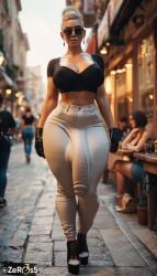 1futa 1futanari 3d 3d_(artwork) ai_generated athletic athletic_futa big_balls big_breasts big_penis bigger_female bigger_futa bulge bulge_through_clothing cleavage flaccid flaccid_penis front_view full_body futa_is_bigger futanari huge_balls huge_cock hyper_balls hyper_penis large_balls large_penis saggy_balls thick_thighs tight_clothing veiny_penis wide_hips
