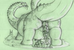 after_vore anus big_butt big_tail bodily_fluids bone bones_in_feces brontosaurus butt dinosaur diplodocid diplodocoid disposal eating eating_food fatal_vore feces feral feral_pred hi_res long_neck looking_away male musk nude pooping pooping_on_floor prehistoric_species raised_tail rear_view reptile saurischian sauropod sauropodomorph scales scalie scat_disposal sillywerwolf simple_background skeleton slightly_chubby slightly_chubby_feral solo spikes spikes_(anatomy) tail thick_thighs traditional_media_(artwork) unaware_pred unaware_vore vore yellow_eyes