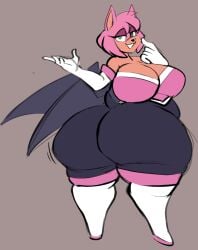 2girls amy_rose amy_the_bat anthro anthro_female ass ass_expansion big_ass big_breasts big_butt breasts clothed clothed_female commission exposed_breasts fat_ass female female_focus female_only honeycoves huge_ass hyper_ass large_ass looking_at_viewer sega sonic_(series) sonic_the_hedgehog_(series) thick_thighs wide_hips