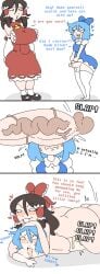 2futas ahe_gao ahegao anal anal_sex apologizing big_balls big_breasts big_dom_small_sub big_penis blue_hair brat bratty bratty_correction breasts cant_see_the_haters cirno clothed cock_on_face cock_shock comic comic_strip correction cum cum_in_ass cum_inside dominant domination dress dress_lift dubious_consent excessive_cum forced futa_on_futa futa_only futadom futanari headlock height_difference huge_cock instant_loss instant_loss_2koma instant_regret insult large_penis lifting_skirt long_socks lying_on_person milkbuni multiple_images nude on_floor overflowing_cum panels penis penis_awe penis_bigger_than_body penis_bigger_than_head penis_size_difference penis_slap penis_slapping_face rape reimu_hakurei restrained rolling_eyes secretly_loves_it sex short_hair shortstack size_difference small_penis small_sub_big_dom smile smiling stench text tongue_out touhou uncensored veiny_penis