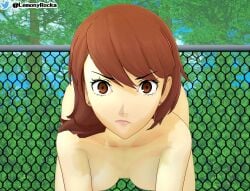 atlus brown_eyes brown_hair female lemonyrocka light-skinned_female light_skin outdoors outside persona persona_3 short_hair yukari_takeba