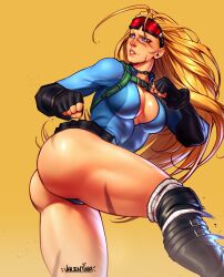 1girls 2d 2d_(artwork) big_ass big_breasts big_thighs cammy_white clothed street_fighter street_fighter_v valentinainat1