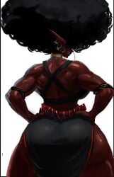 1girls bahaal_(jinn_hunter) dark-skinned_female dark_skin female fully_clothed huge_breasts looking_at_viewer sole_female solo_female tagme venommoe