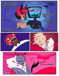 after_sex alastor_(hazbin_hotel) bed charlie_morningstar_(hazbin_hotel) gay hazbin_hotel samcubuss sex vaggie_(hazbin_hotel) valentino_(hazbin_hotel) velvette vox_(hazbin_hotel) yaoi