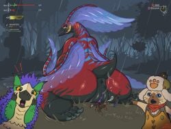 animal_humanoid anthro anus ass big_breasts big_butt bird_wyvern bodily_fluids breasts butt_focus capcom cat_humanoid dragon dragon_humanoid dripping facesitting feet felid felid_humanoid feline feline_humanoid female feral fin fish fish_humanoid foot_focus forest forest_background forest_sex genital_fluids genitals group hi_res humanoid leaking leviathan_(mh) looking_back looking_down lynian male male/female mammal mammal_humanoid marine marine_humanoid meme meme_face meme_pose monster_hunter mythological_creature mythological_scalie mythology nature nature_background plant presenting presenting_anus presenting_hindquarters presenting_pussy pussy pussy_juice_drip pussy_juice_leaking pussy_juice_string raining raised_tail scalie scalie_humanoid seikret sitting sitting_in_water sitting_on_another sitting_on_ground spread_pussy spreading squidking tail tree trio uth_duna vaginal_fluids