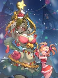 christmas christmas_decorations christmas_outfit life_is_pi plink_(shantae) shantae shantae_and_the_seven_sirens tagme twintails water_lily_siren