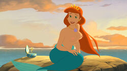 accurate_art_style breasts disney earrings edit mermaid nipples queen_athena screenshot screenshot_edit smile the_little_mermaid the_little_mermaid_iii:_ariel's_beginning topless