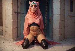 ai_generated arabian chained cum female hijab muslim sex