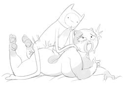 ._. adventure_time ahe_gao anal anal_sex anthro ass big_ass big_breasts big_butt breasts cake_the_cat cartoon_network dbaru drooling eyelashes feline female finn_the_human hat human human_on_anthro interspecies looking_pleasured male male_penetrating mammal open_mouth penetration saliva straight tears