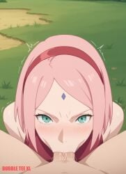 1girls accurate_art_style ai_generated blowjob boruto:_naruto_next_generations bubbleteexl naruto naruto_(series) oral oral_sex pink_hair sakura_haruno shounen_jump weekly_shonen_jump