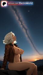 1girls 2026 aerial_fireworks ai_generated american_flag arm_support artist_name astronaut aurora big_breasts big_chest breasts brown_jacket bust busty campfire capcom chest city_lights cloud cloudy_sky constellation crescent_moon desert dusk earth_(planet) electroworld exposed_nipples female fireflies fireworks galaxy grace_ashcroft hi_res high_quality high_resolution highres horizon jacket large_breasts light_particles milky_way moon moonlight naked_coat night night_sky nipples nipples_outside onsen open_jacket patreon patreon_username planet resident_evil resident_evil_9:_requiem shooting_star short_hair sitting sky skyline snow snowing solo space space_craft space_helmet stable_diffusion star_(sky) star_(symbol) starry_background starry_sky starry_sky_print sunrise telescope twilight watermark