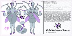 antennae_(anatomy) anthro anus arachnid arthropod arthropod_abdomen breasts dododragon56 fangs female genitals hi_res hybrid insects mantis model_sheet multi_arm multi_limb nude pubic_tattoo pussy solo spider tattoo teeth text tongue viola_wayfarer_of_dreams_(dododragon56) vulva wings