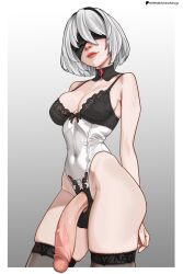 yorha 2b from nier by amanoashuga
