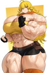 yang xiao long from rwby by musctonk