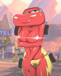 lightning mcqueen from cars (film) by sunflopp