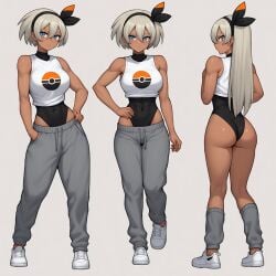 1girls ai_generated ai_hands bea_(pokemon) curvy_female cute cute_expression cute_face female human humanoid pokemon sexy sexy_body sexy_pose