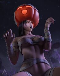 kazama jun from halloween by airorenders