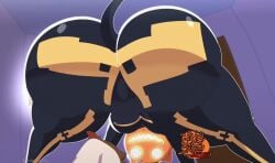 1boy 1boys 1girls animated anthro ass ass_bigger_than_head ass_focus ass_up asstronsfw bbw cat costume english_text female fortnite fortnite:_battle_royale fortnitemares furry halloween indoors inside longer_than_10_seconds looking_back male moaning pumpkin shorter_than_30_seconds size_difference smiling sound spice_(fortnite) tagme text twerk twerking video video_games